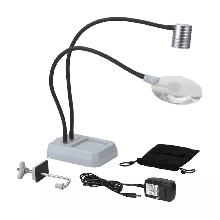 DAYLIGHT Combination LED Fly Tying Lamp With Magnifier 1 DAYLIGHT Combination LED Fly Tying Lamp With Magnifier
