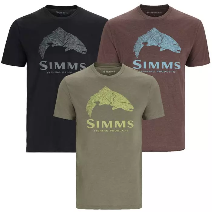 Simms Wood Trout Fill T-Shirt 1 Simms Wood Trout Fill T-Shirt
