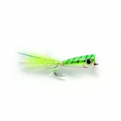 Fulling Mill Chartreuse/White Mylar Popper