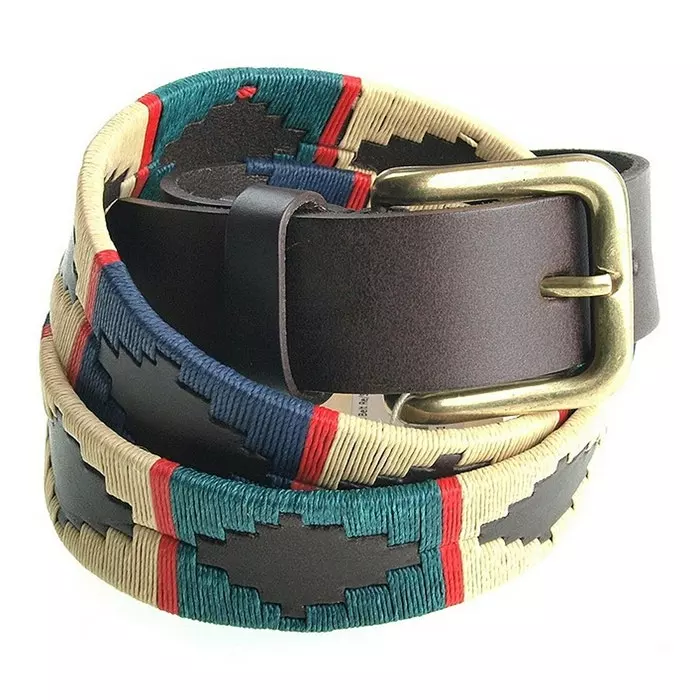 Pioneros Polo Belt - Red Stripe 1 Pioneros Polo Belt - Red Stripe