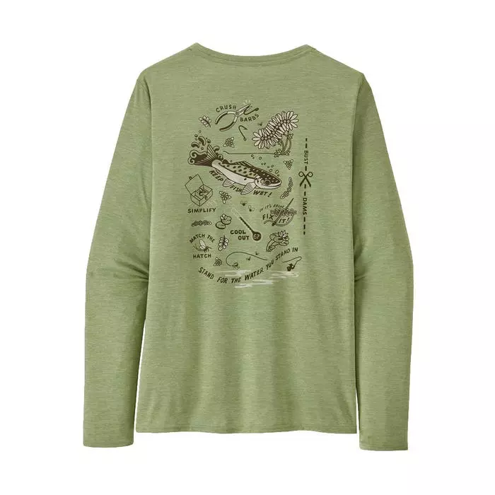 Patagonia Ladies Long-Sleeved Capilene Cool Daily Graphic T-Shirt 5 Patagonia Ladies Long-Sleeved Capilene Cool Daily Graphic T-Shirt - Image 5